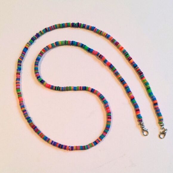 Neon Mix Eyeglass Chain Necklace Face Mask - Picture 2 of 5